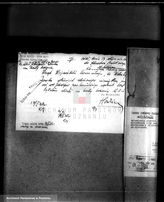 Obraz 6 z jednostki "Gmina Piorunów powiat turecki /nadzór nad gospodarką leśną/"