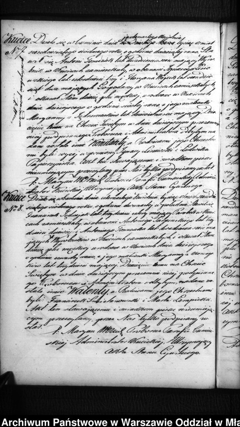 Obraz 7 z jednostki "Akta urodzeń, małżeństw i zgonów"