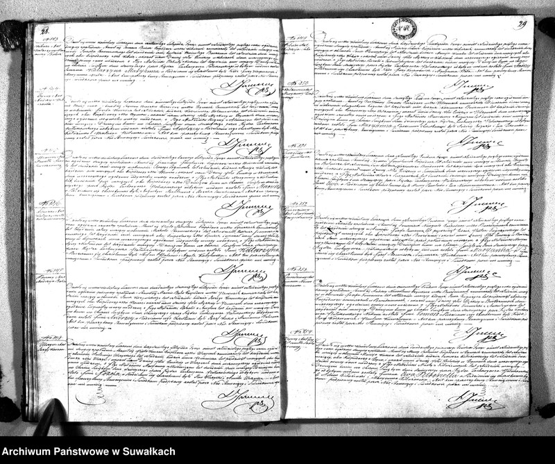 image.from.unit.number "Księga Duplikat Aktów Urodzenia, Zaślubienia i Zeyscia Parafii Liszkowskiey za rok 1845"