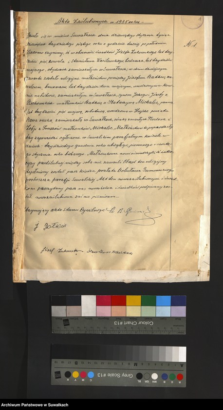 Obraz 3 z jednostki "Akty małżeństw 1935"