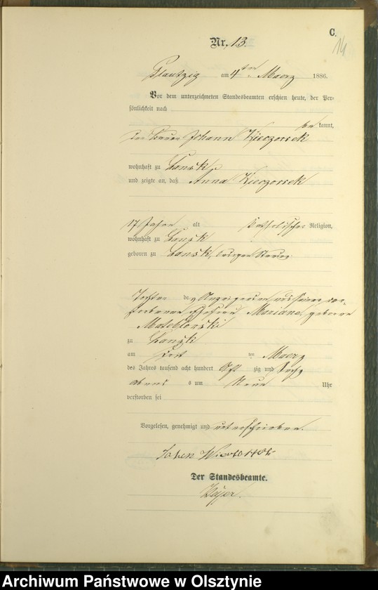 image.from.unit.number "Sterbe-Haupt-Register Nr 1 - 27"