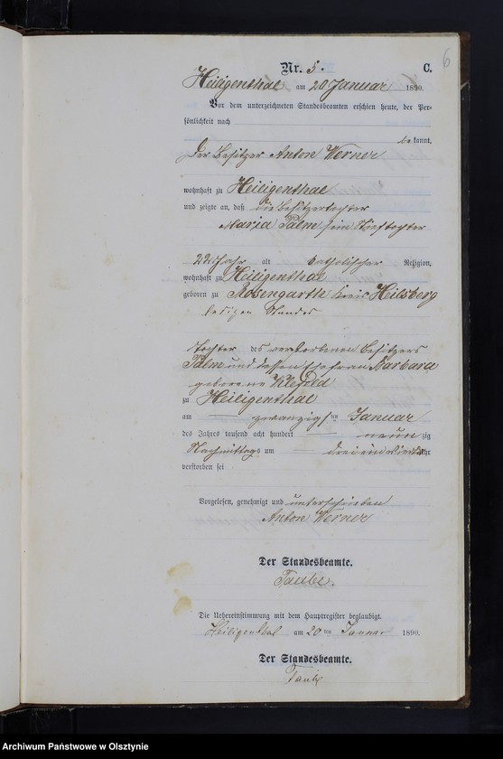 image.from.unit.number "Sterbe-Neben-Register Nr 1 - 45"
