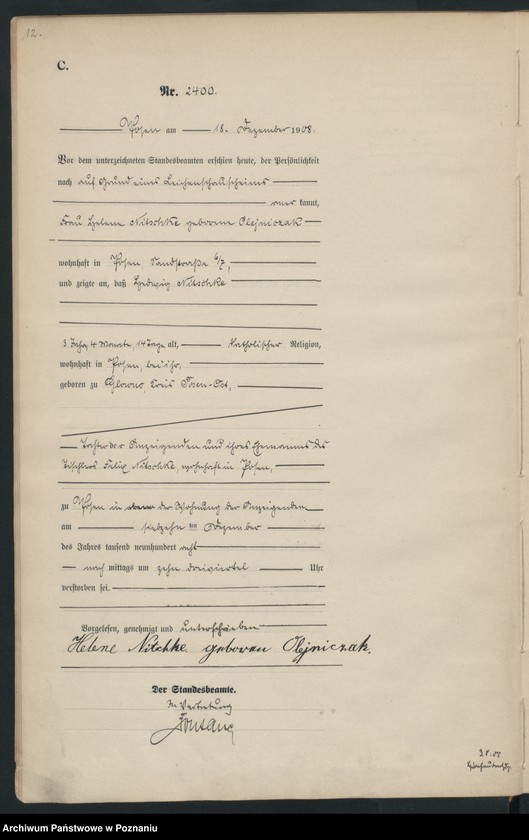 Obraz 14 z jednostki "Księga miejscowa zgonów tom V [Rejestr główny zgonów]"