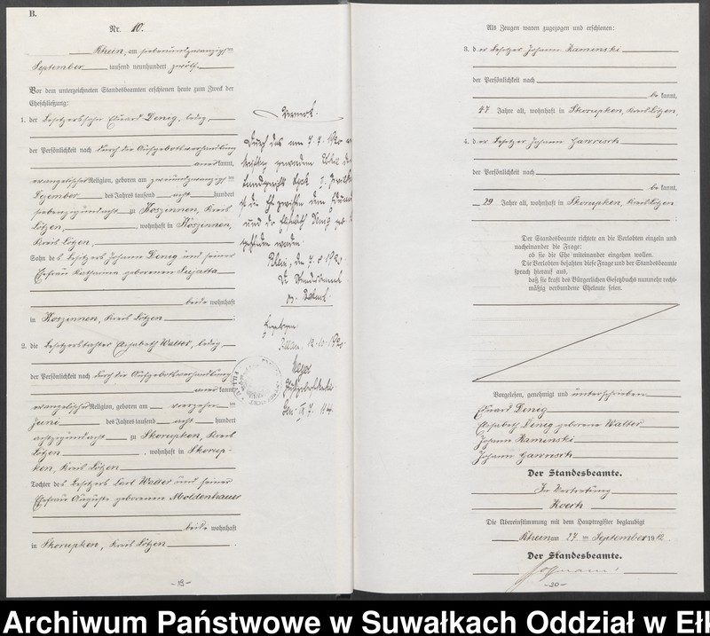 image.from.unit.number "[Heirats=Neben=Register des Preussischen Standes-Amtes Orlen Kreis Lötzen]"