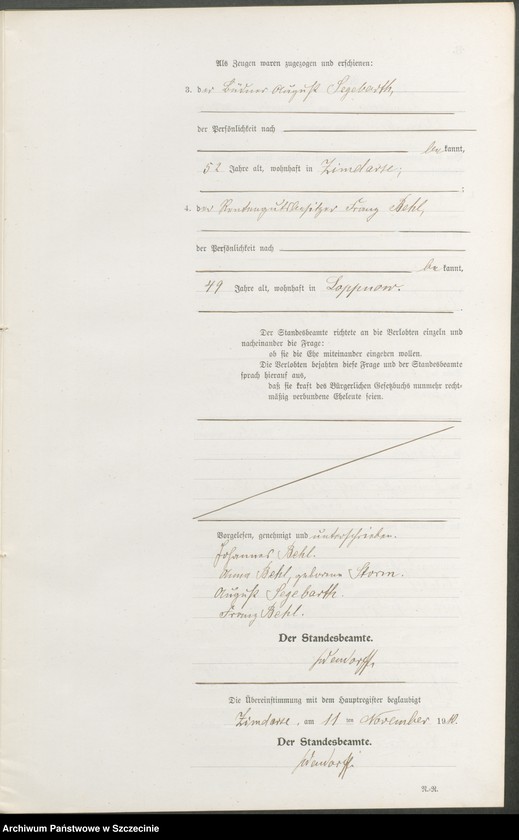 Obraz 15 z jednostki "Heiratsregister"