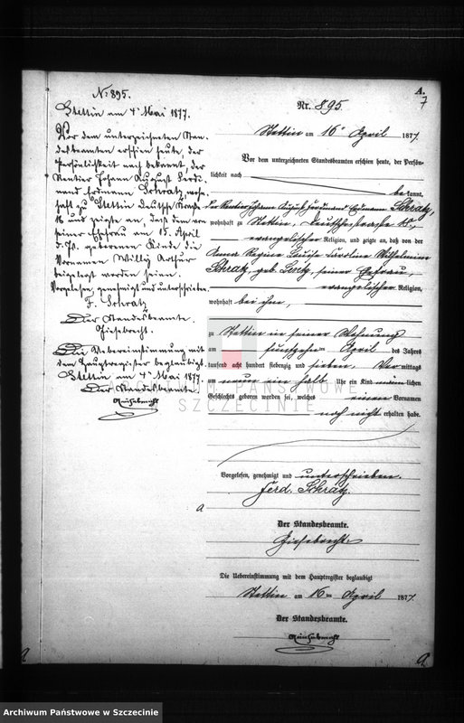Obraz 10 z jednostki "Geburts-Register (Neben-Register) Band III"
