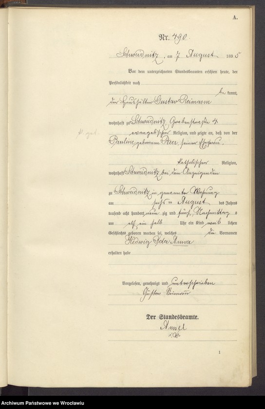 image.from.unit.number "Księga urodzeń USC Świdnica (Schweidnitz) 1895 t. 02"