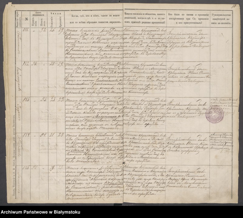 Obraz 12 z jednostki "Księga metryczna Parafialnego Rzymskokatolickiego Kościoła Kuźnickiego o urodzeniu od 1889 do 1895, Nr 15 [akta chrztu za lata 1889-1995]"