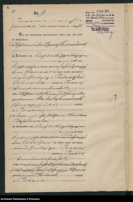 Obraz 20 z jednostki "Księga małżeństw t. I"