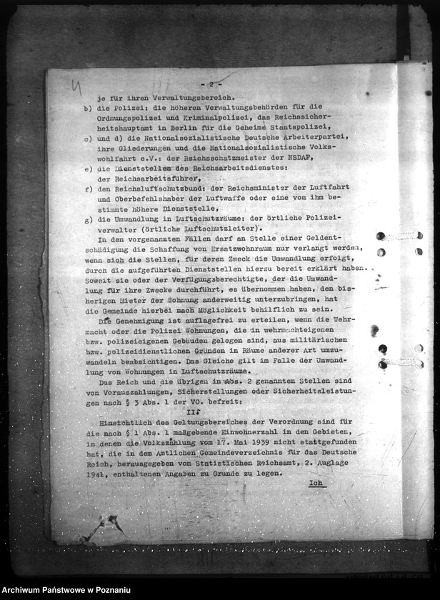 Obraz 11 z jednostki "Allgemeine Bauangelegenheiten der Polizei und Gandarmerie -, der Kriminalpolizei, Gestapo, des SD und SHD und der Technischen Nothilfe"