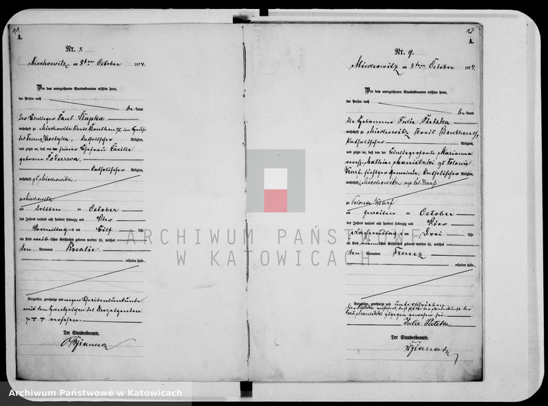 image.from.unit.number "Księga urodzeń za rok 1874 [nr 1 - 96]"