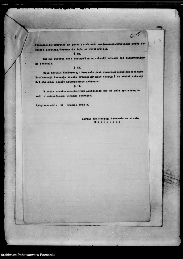 Obraz 10 z jednostki "/Konferencje Prezesów Miasta Bydgoszczy/"