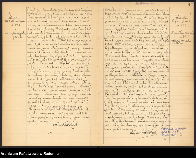 Obraz 6 z jednostki "[Duplikat akt zaślubionych parafii św. Jana w Radomiu za 1928 r.]"