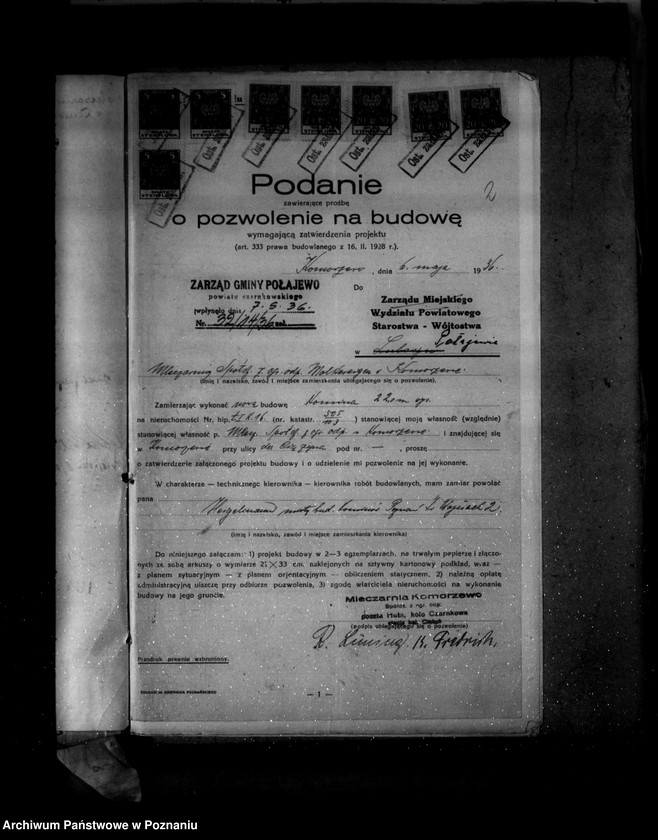 Obraz 6 z jednostki "Zatwierdzenie zakładu przemysłowego /mleczarni/ Firmy Molkereigenossenschaft z ograniczoną odpowiedzialnością w Konarzewie"