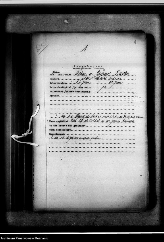 Obraz 5 z jednostki "Zweigstelle Litzmannstadt (Łódż) Vermissten - Listen. Soldaten 1- 81"