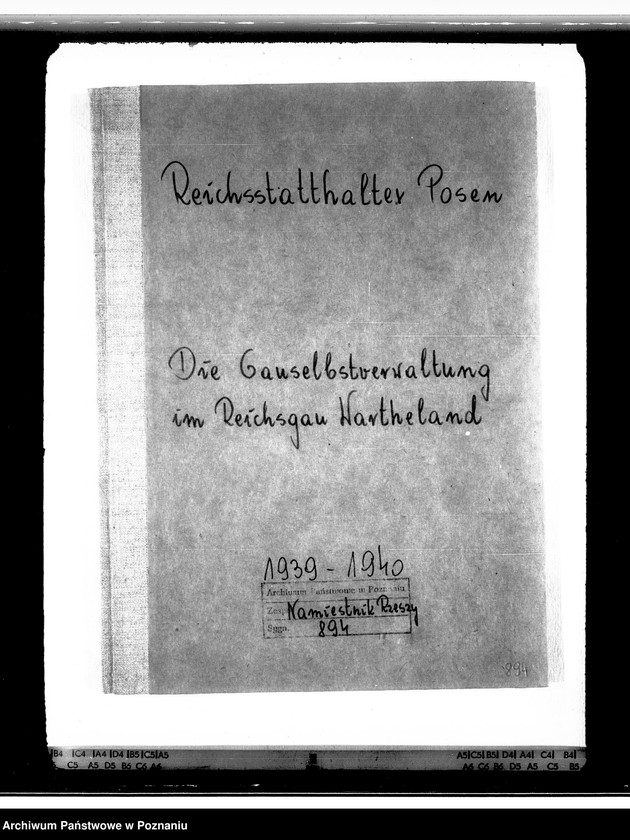 Obraz 4 z jednostki "Die Gauselbstverwaltung im Reichsgau Wartheland"