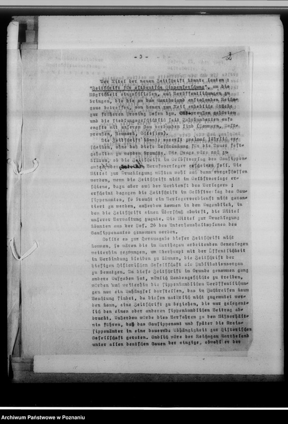 Obraz 8 z jednostki "[Korespondencja w sprawie wydawnictwa pod tytułem: Zeitschrift für ostdeutsche Sippenforschung]"