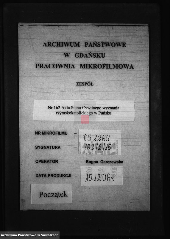 Obraz 1 z jednostki "Dokumenta k Aktam Brakosočetanija Punskago Prichoda s 1871 goda"