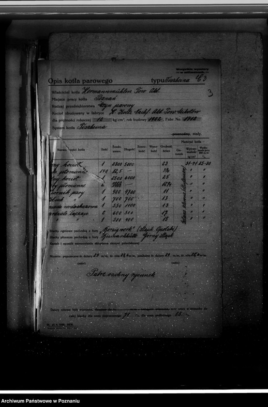 image.from.unit.number "Młyn parowy Hermannmuehlen Towarzystwo Akcyjne W Poznaniu nr woj. 183"