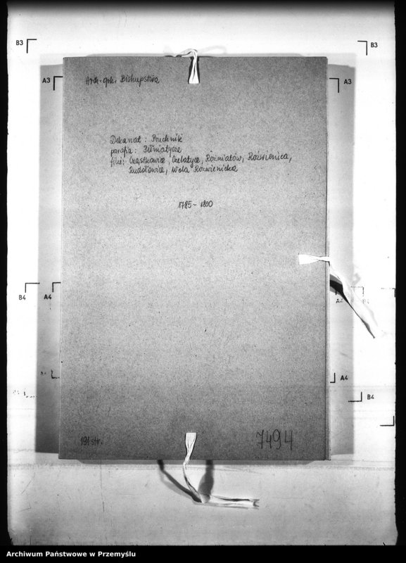 image.from.unit.number "[Kopie ksiąg metrykalnych parafii Pełniatycze z filiami Cząstkowice, Czelatyce, Roźwienica, Rożniatów, Rudołowice, Wola Roźwienicka (dekanat Pruchnik)]"