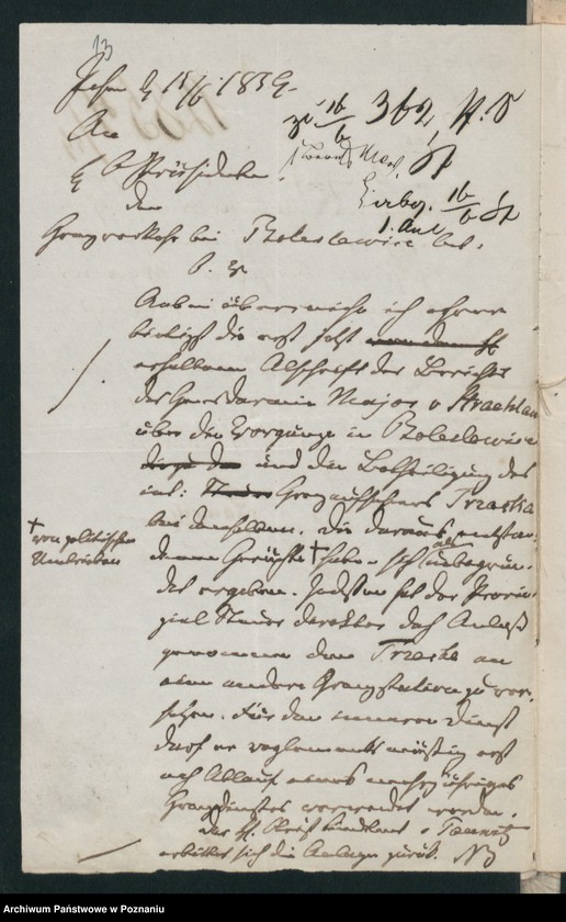 Obraz 20 z jednostki "A. betr. den Aleksander Trentowski und den Wirtschaftsbeamten Sigismund von Trzaska"