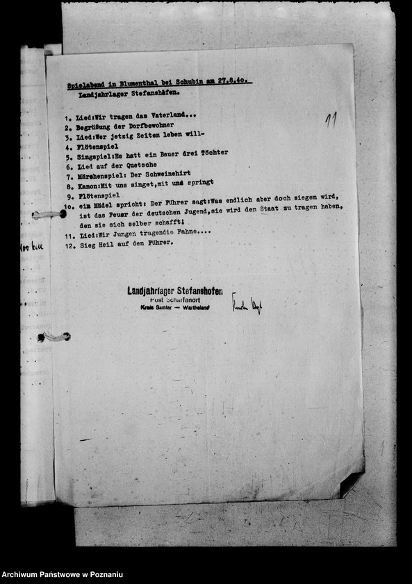 Obraz 15 z jednostki "Grossfahrt im Warthegau. Pläne und Berichte. Allgemeiner Schriftwechsel"