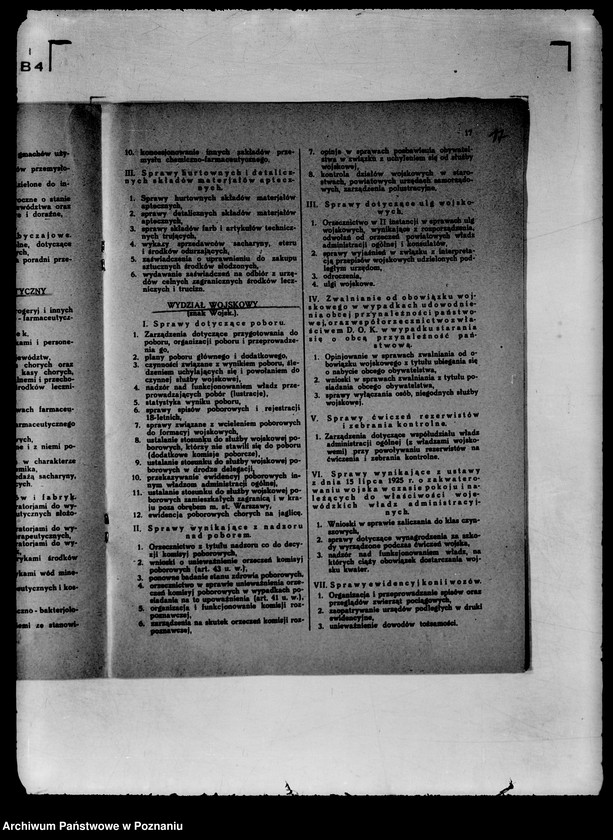 Obraz 20 z jednostki "Statut organizacyjny Urzędu Wojewódzkiego Poznańskiego z 1931 z późniejszymi poprawkami"