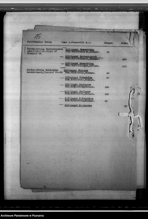 Obraz 19 z jednostki "K L V - Lager. Fortlaufende Liste"