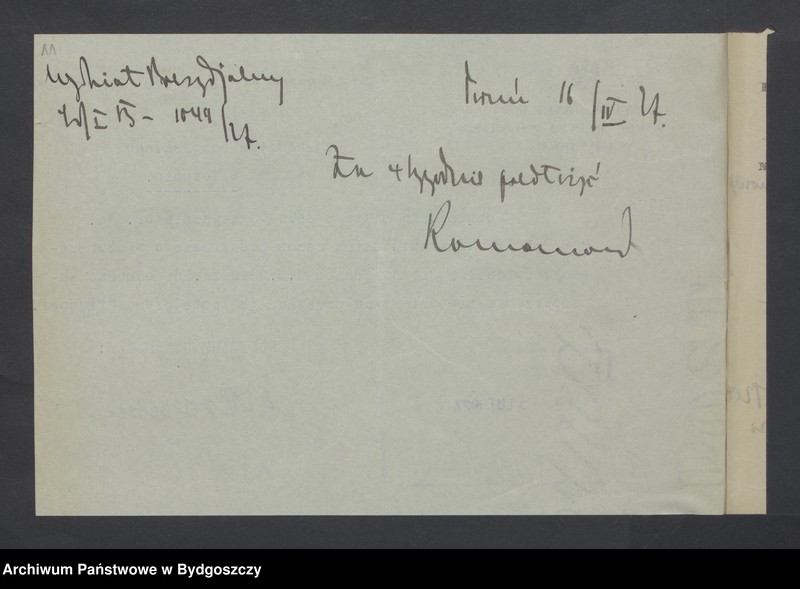 image.from.unit.number "Akta dotyczące układu z Niemcami w sprawie przekazywania akt [Układ polsko - niemiecki z dnia 22.12. 1926 r. o wydaniu akt]"