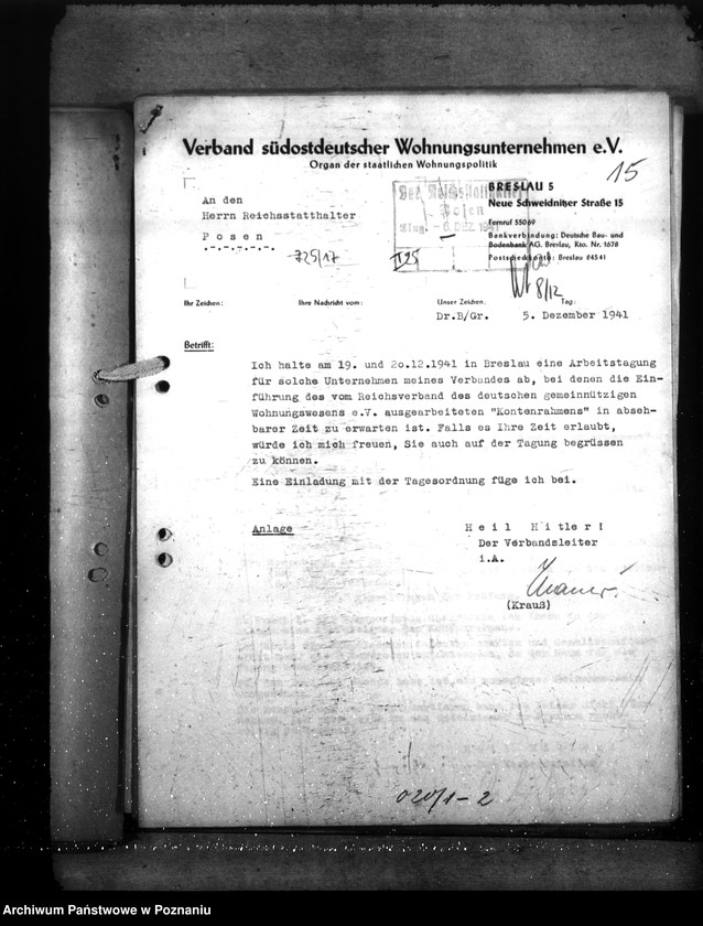 Obraz 19 z jednostki "Organisation des Gemeinnützigen Wohnungswesens im Osten"