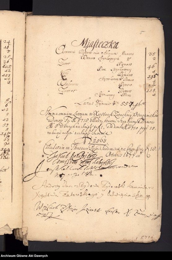 image.from.unit.number "Rejestry podymnego i abjurat różnych województw."