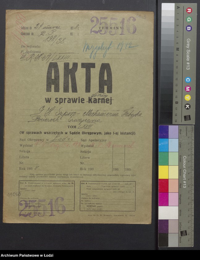 Obraz 2 z jednostki "Gerszon Henoch Szpiro- Mechaniczna Fabryka Pończoch Szwajcaria"