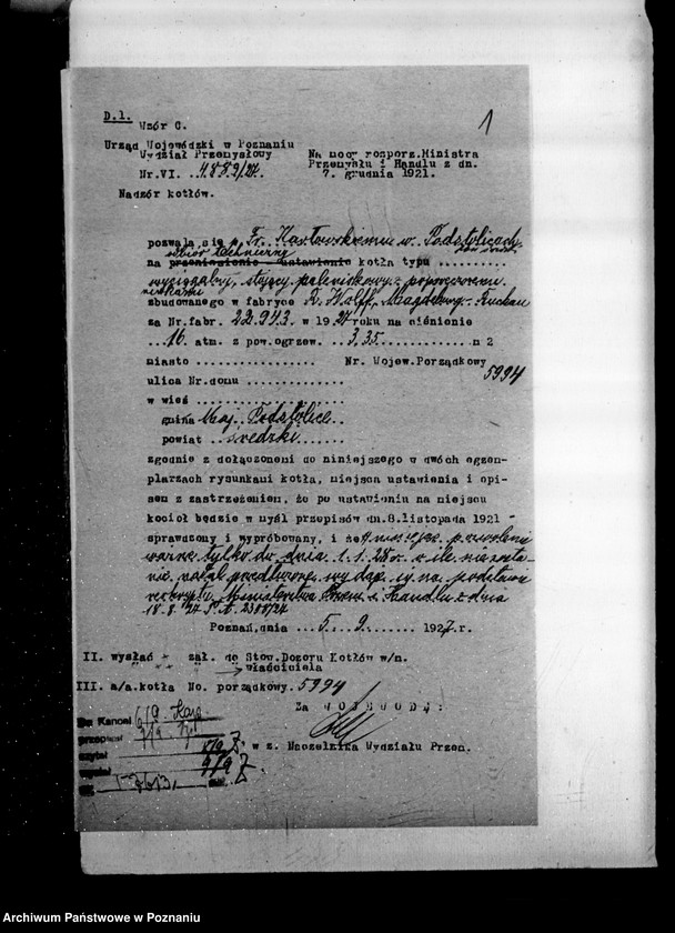 Obraz 5 z jednostki "Gospodarstwo rolne Fr. Karłowskiego maj. Podstolice powiat średzki"