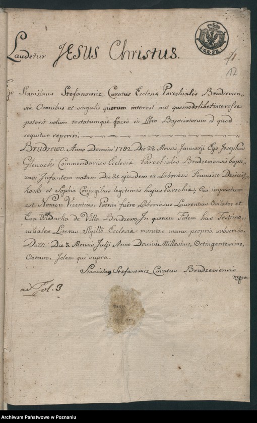 image.from.team "Akta stanu cywilnego Parafii Rzymskokatolickiej Skalmierzyce (pow. ostrowski)"