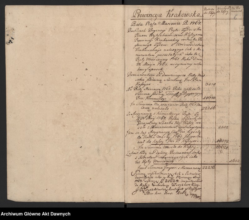 image.from.unit.number "Księga wpłat do kasy generalnej Skarbu Koronnego."