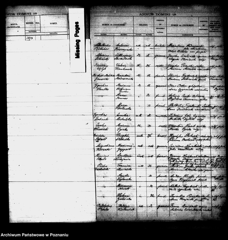 Obraz 15 z jednostki "Księga urodzin"