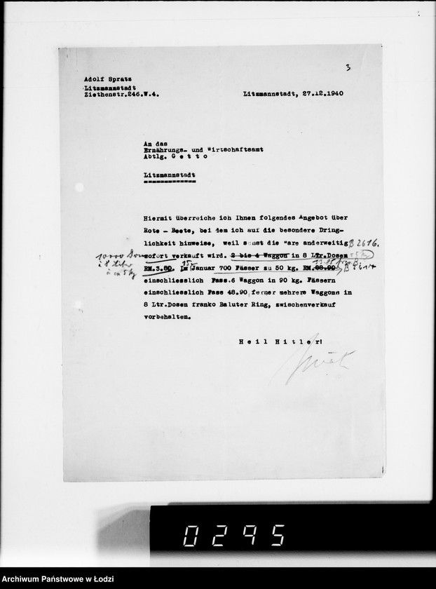 Obraz 8 z jednostki "Tägliche Bedarfsmeldungen für alle Gemüsesorten. Fleisch, Fett, u.Eier-bedarfsmeldungen"