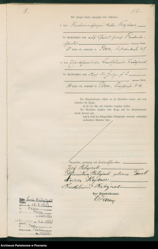 Obraz 19 z jednostki "Księga małżeństw tom I"