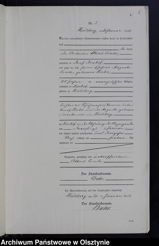 image.from.unit.number "Sterbe -Neben-Register Nr 1-66"