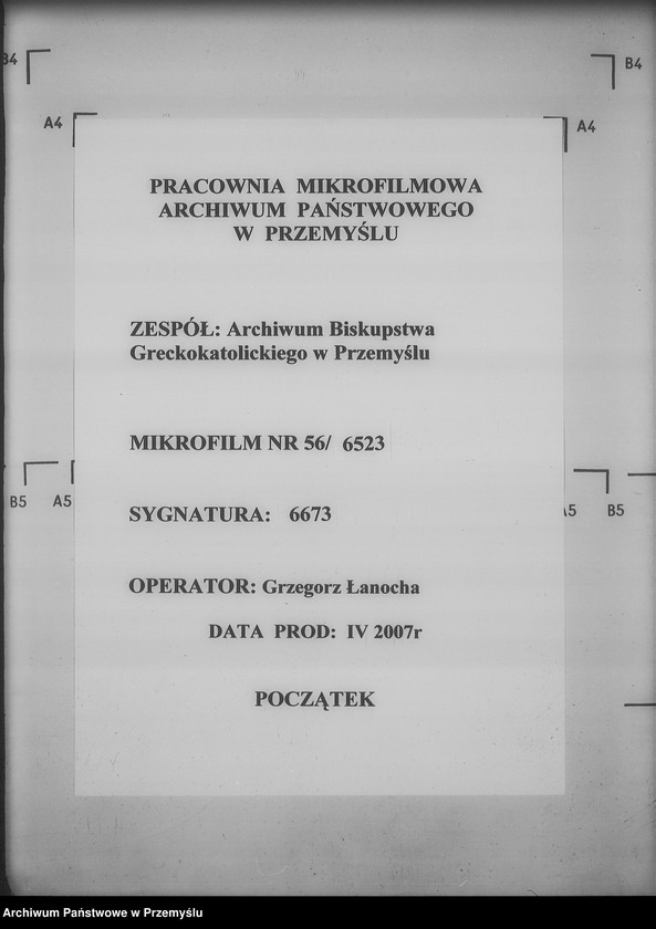 Obraz 1 z jednostki "[Kopie ksiąg metrykalnych parafii Żużel (dekanat Bełz)]"