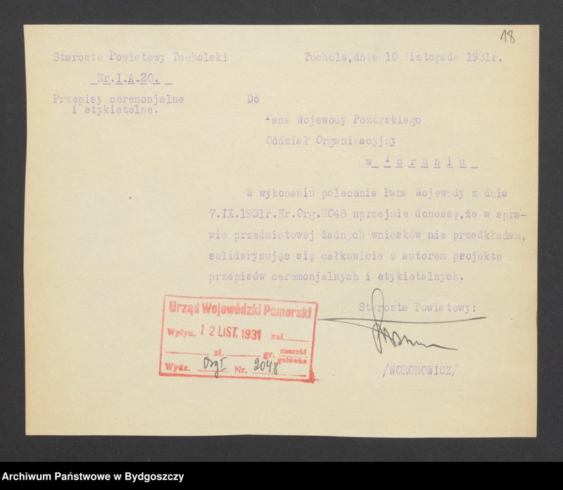 Obraz 20 z jednostki "Reprezentacja Rządu, uroczystości oficjalne i udział w nich Wojewody"