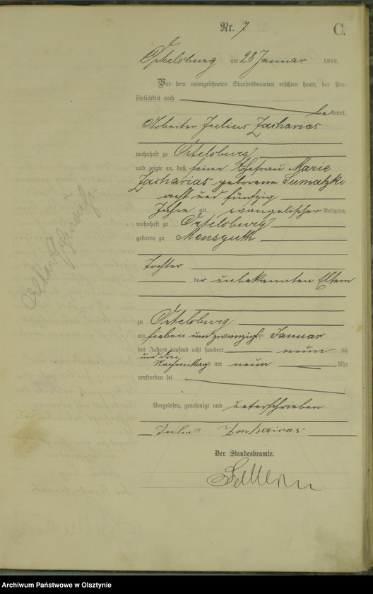 image.from.unit.number "Sterbe-Haupt-Register Nr 1 - 77"