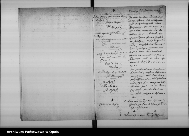 Obraz 15 z jednostki "Acta der Königl[ichen] Bauhandwerker Prüfungs-Kommission betreffend die Prüfung des Maurerpolier Joseph Buja aus Krappitz [Krapkowice]1867"