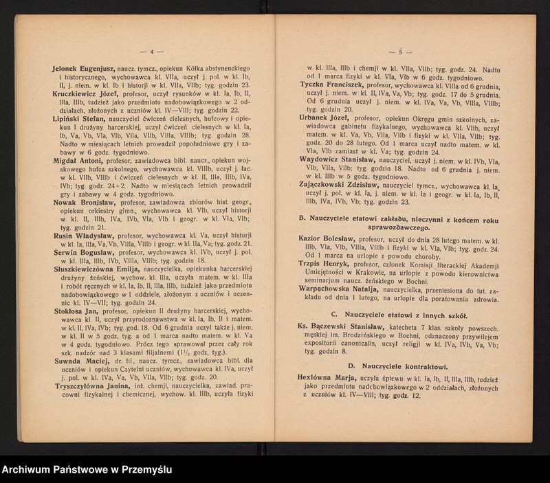 image.from.unit.number "Sprawozdanie Dyrekcji Państw[owego] Gimnazjum im. króla Kazimierza Wielkiego w Bochni za rok szkolny 1929/30"