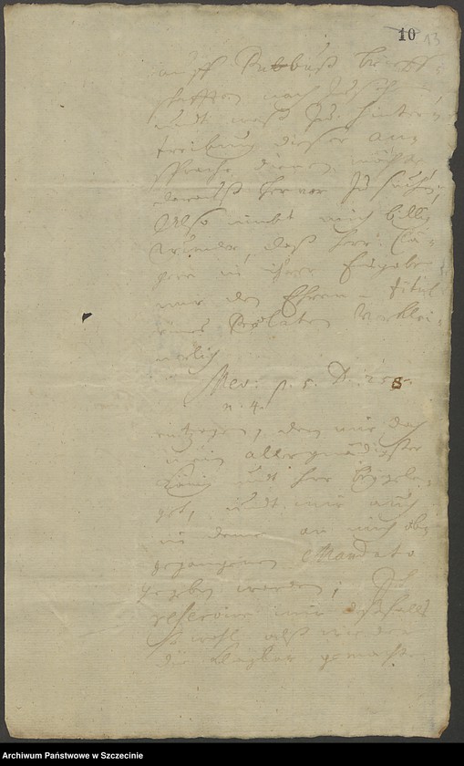 image.from.unit.number "Domkapitel contra Baron v[on] Putbus in po debiti."