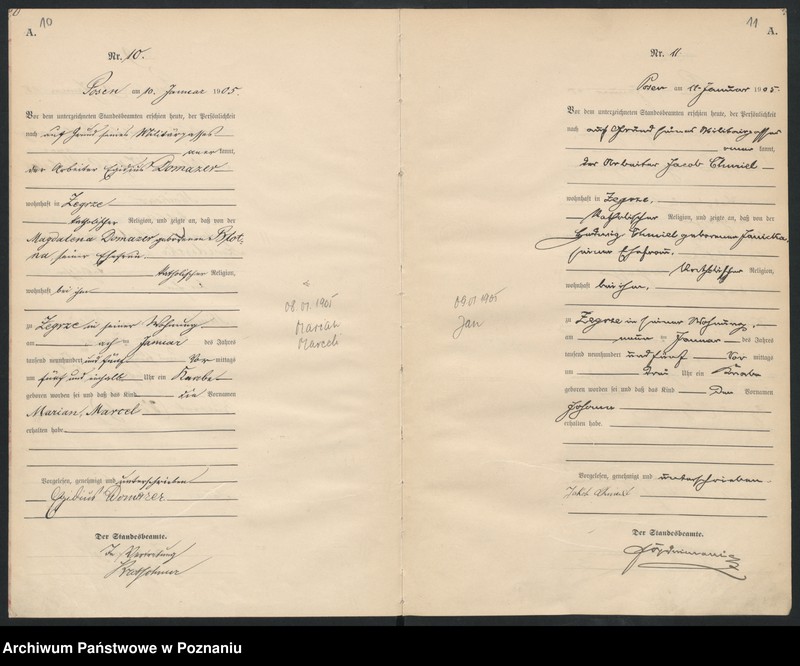 Obraz 8 z jednostki "Księga miejscowa urodzeń"