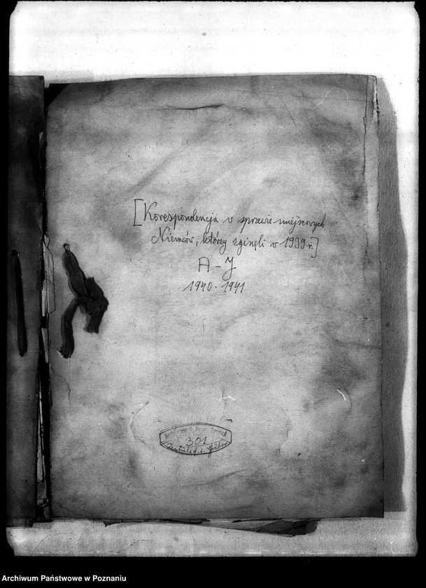 Obraz 4 z jednostki "Korespondencja w sprawie miejscowych Niemców, którzy zginęli w 1939 roku A - J"