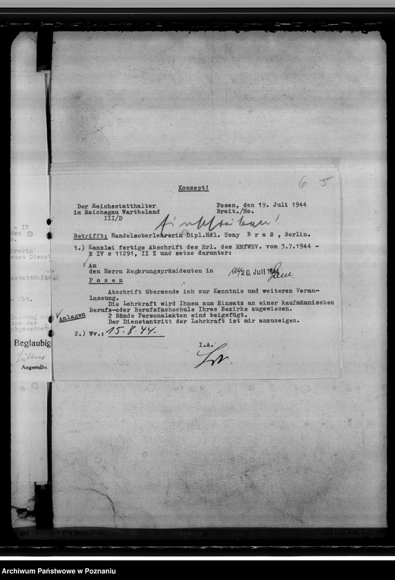 Obraz 10 z jednostki "Gewerbelehramt"