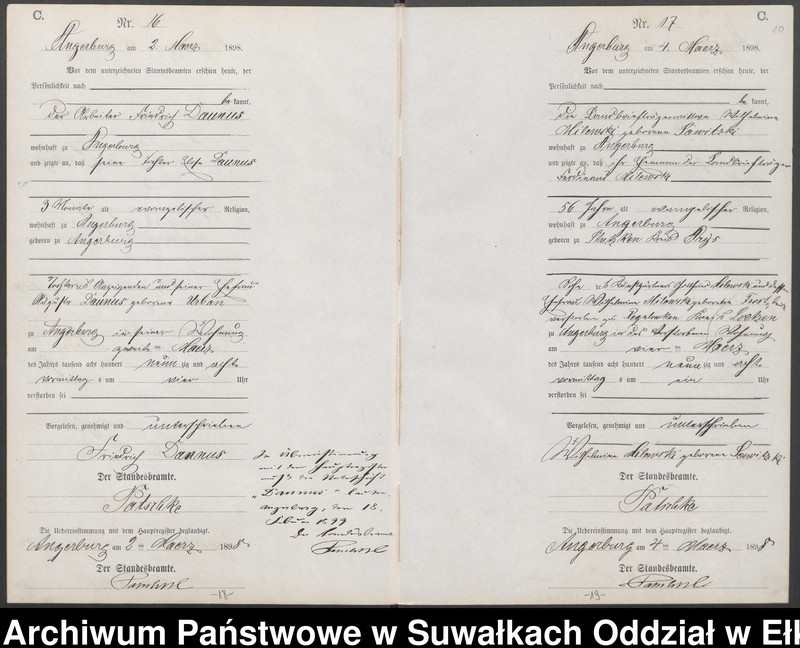 image.from.unit.number "Sterbe-Neben-Register des Preussischen Standes-Amtes Angerburg Kreis Angerburg"