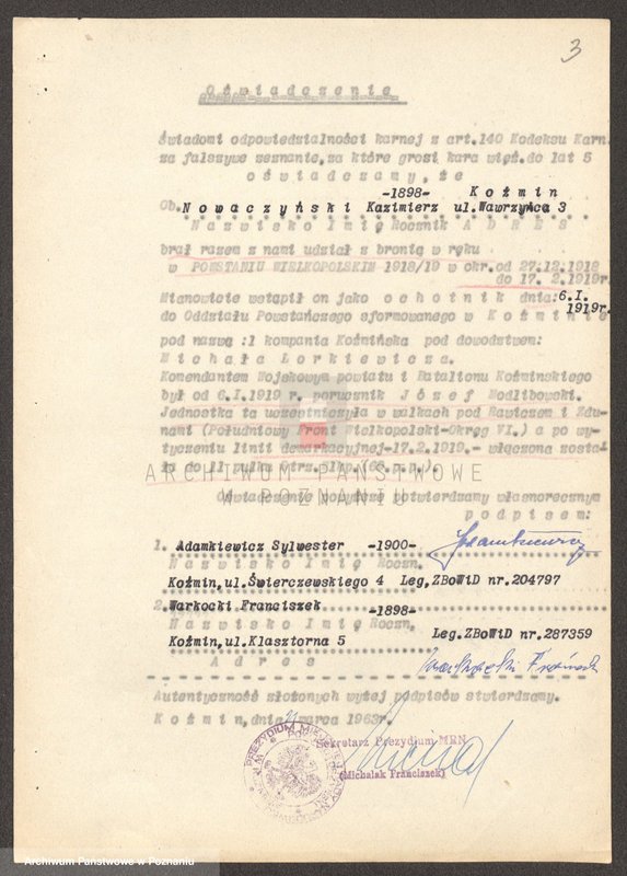 Obraz 16 z jednostki "Życiorysy powstańców wielkopolskich: N - tom lll /Nowaczyński Kazimierz - Nowak Władysław/."